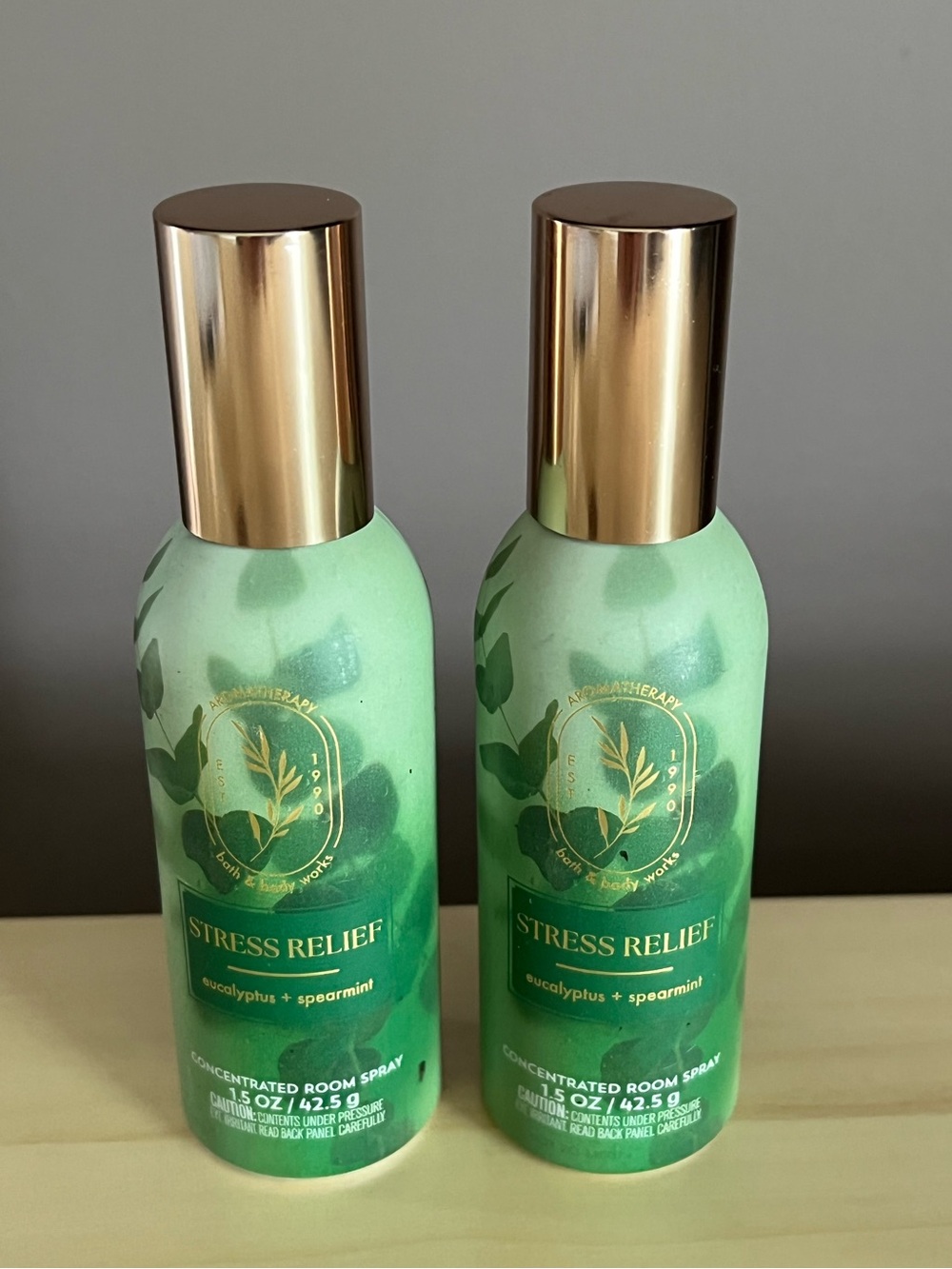 Two Bath & Body Works Stress Relief Eucalyptus & Spearmint  Room